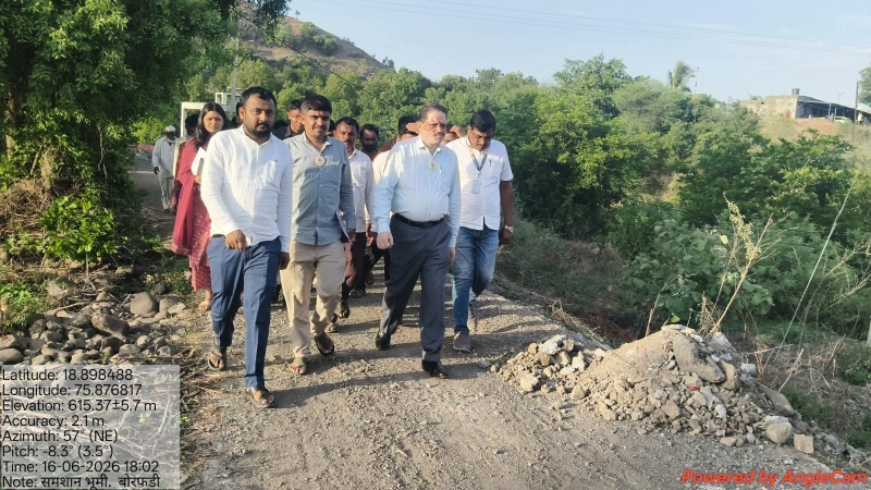 स्मशान भूमी पाहणी